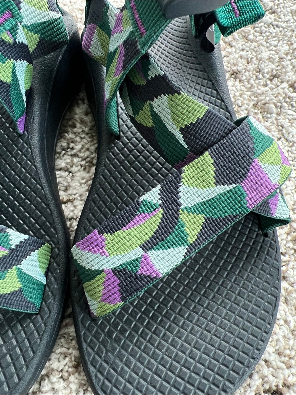 Chaco Women's Mega Z/Cloud Strappy Sandals in Braids Purple Size 6 - Picture 3 of 9